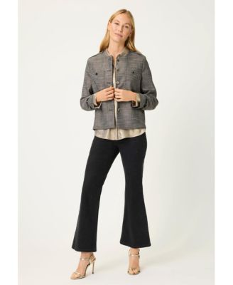 Women's Metallic Crinkle Shirt