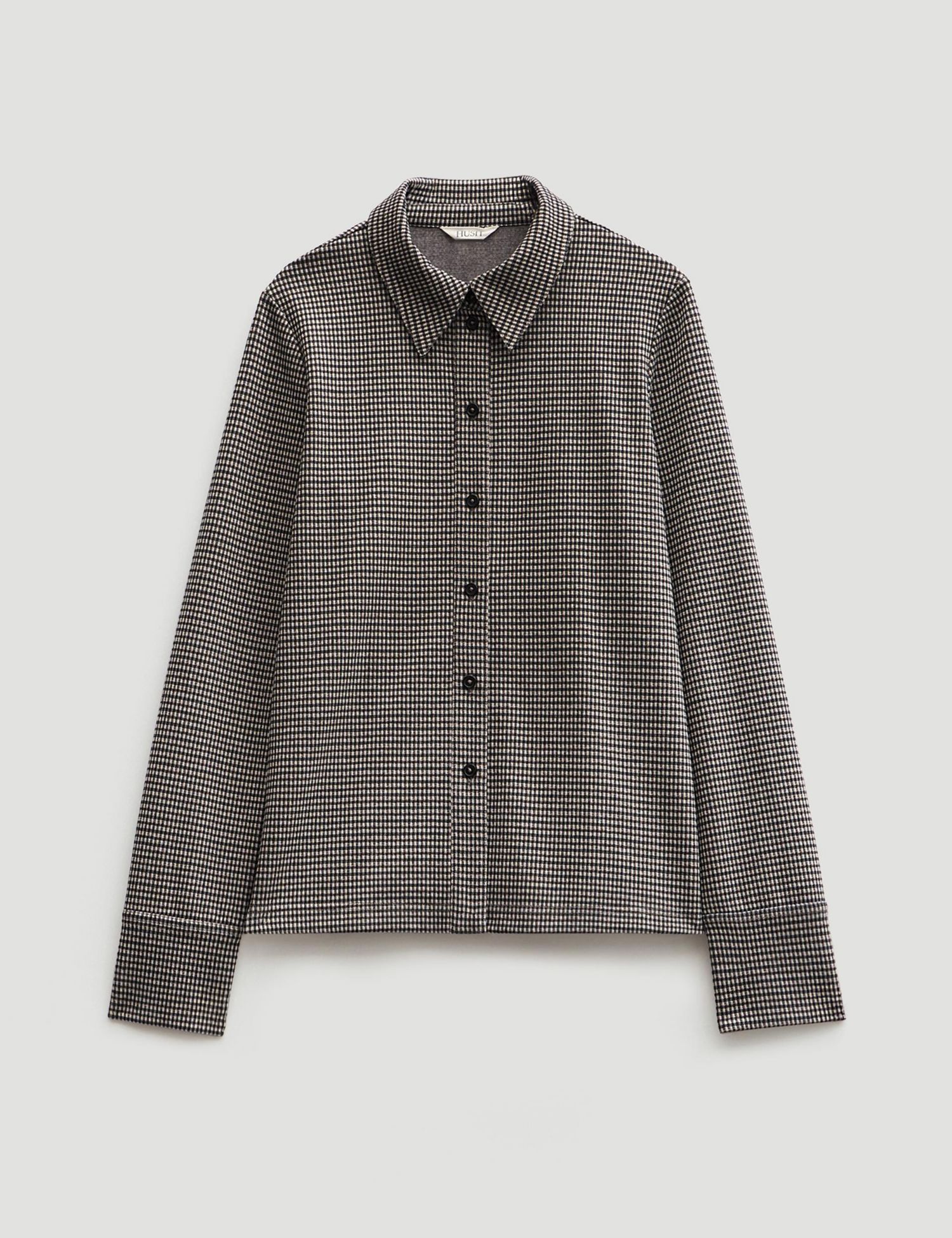 Women's Fitted Check Jersey Shirt