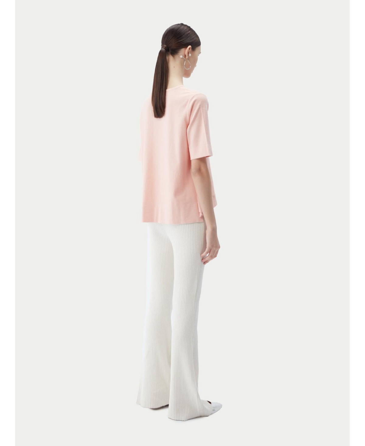 Gobi Cashmere Women's Box-Cut Cotton Silk Blend T-Shirt