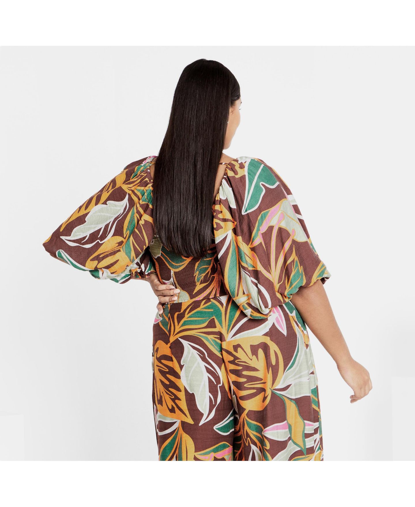 Женский топ CITY CHIC Plus Size Poppie, цвет: Оранжевый — фото 2