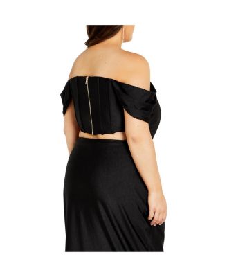 Women's Fleur Off Shoulder Fitted Corset