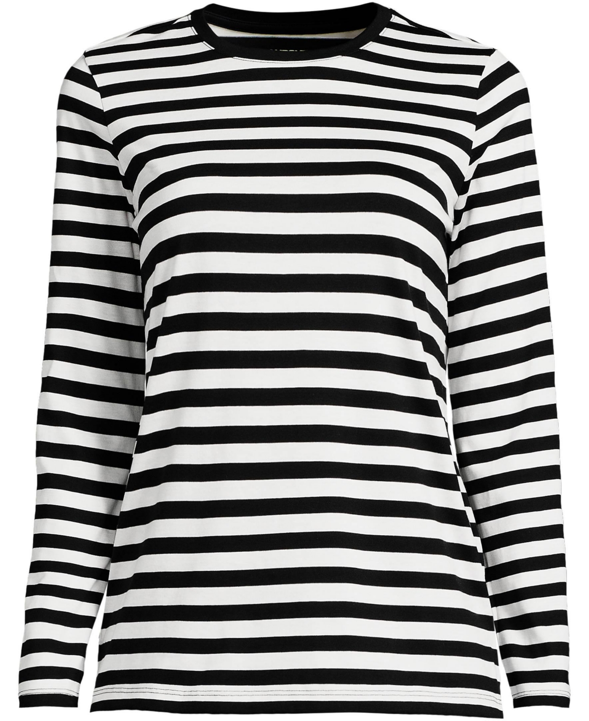 Lands' End Relaxed Supima Cotton Long Sleeve Crew Neck T-Shirt, Regular & Petite