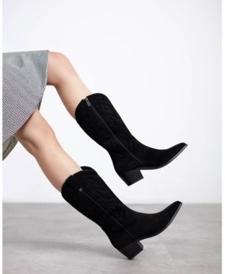 Women's Suede Italian Western Boots