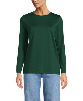 Women's Supima Cotton Long Sleeve Crew Neck T-Shirt