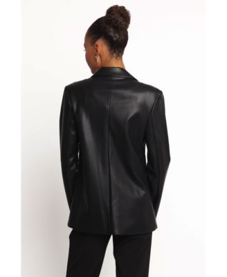 Women's Medium Blazer – Style #Jamie-FauxLeather