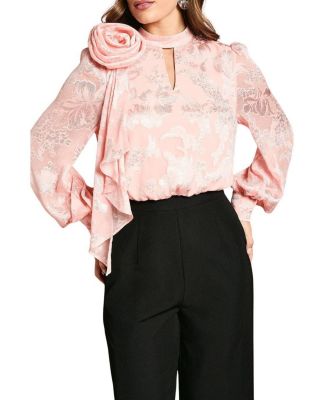 Women's Satin Jacquard Corsage 2 In 1 Jumpsuit