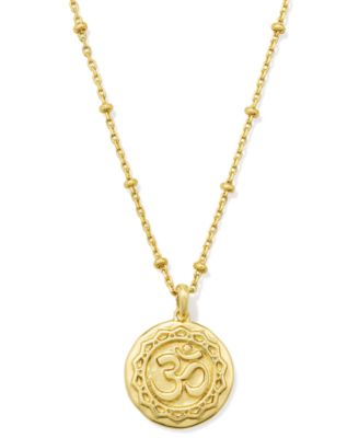 Rhodium Over Brass Pendant Necklace