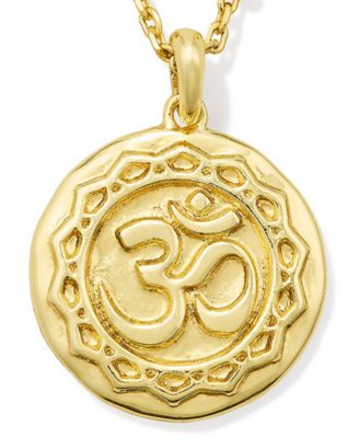 Rhodium Over Brass Pendant Necklace