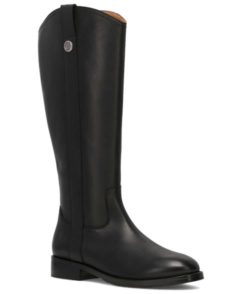 Женские ботинки Frye Melissa Western Knee High Leather, цвет: Чёрный кожаный