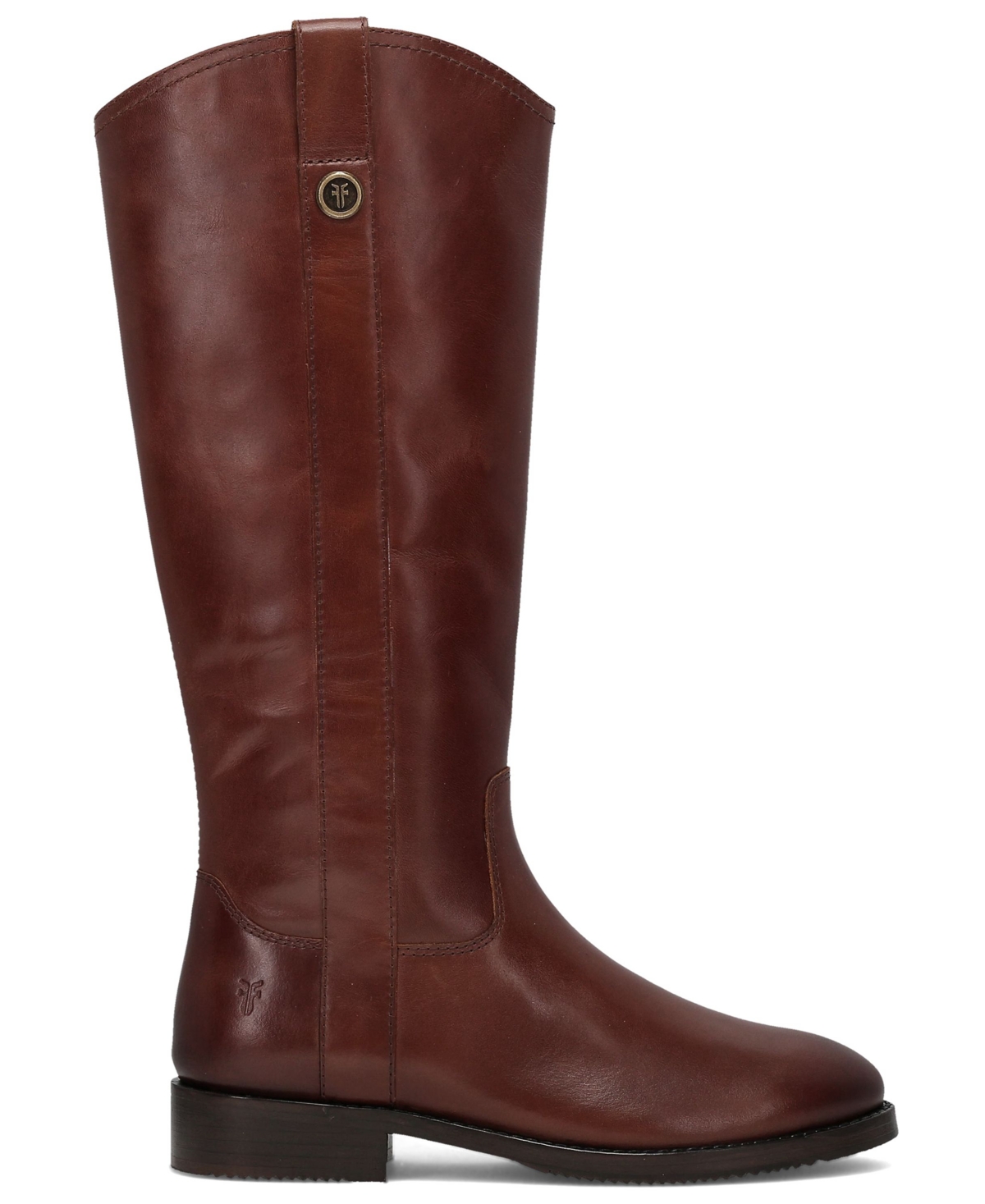 Frye Melissa Button Knee High Riding Boot In Brown