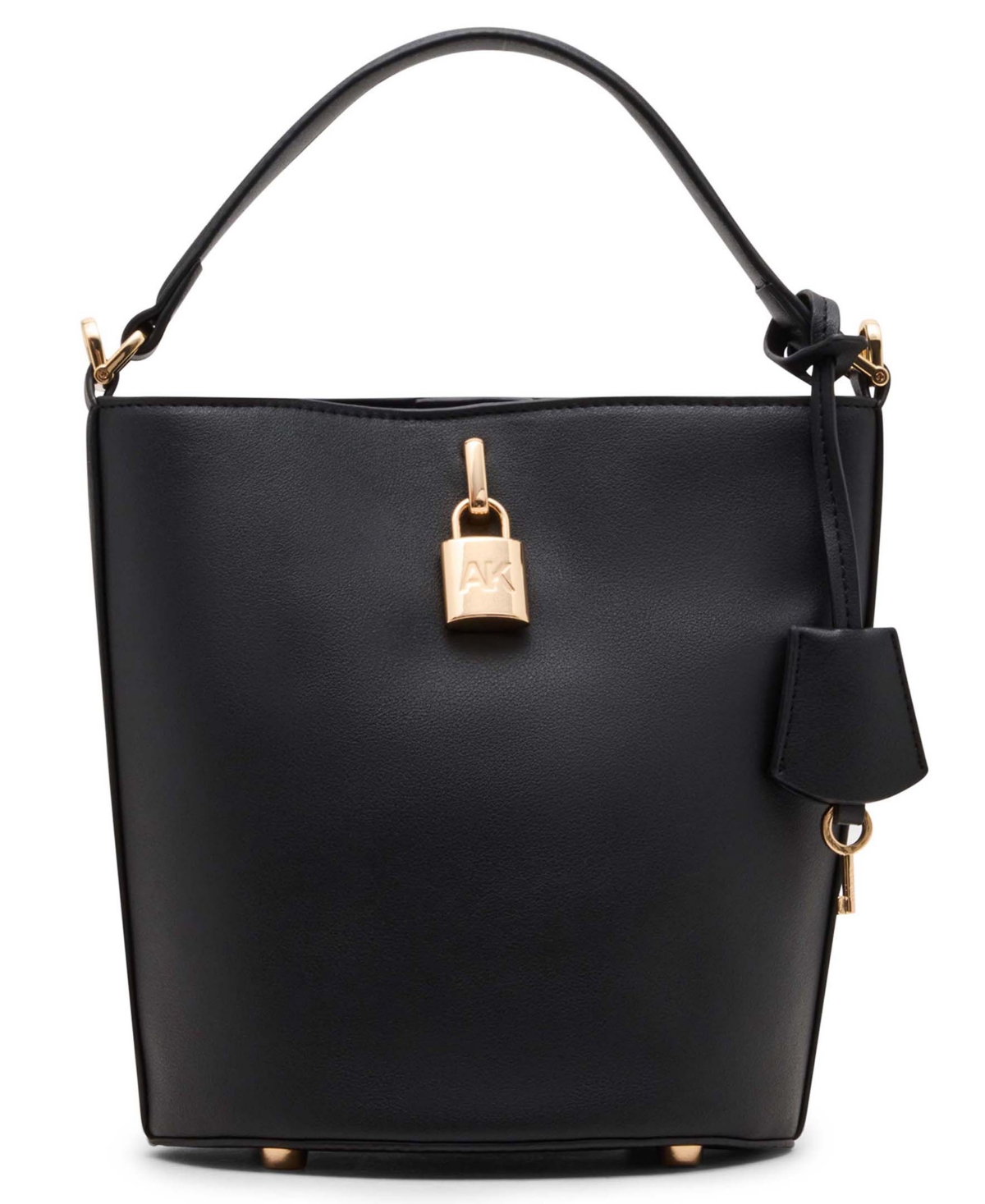 Anne Klein Small Lock Bucket with Convertible Strap
