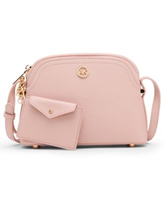 Dome Zip Top Detachable Card Case Crossbody Bag
