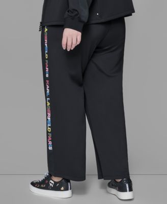 Women's Plus Size Straight Side Logo Pants