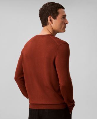 Men's Merino Wool Blend V-Neck Sweater