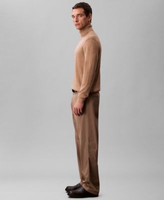 Men's Merino Wool Blend Turtleneck Sweater