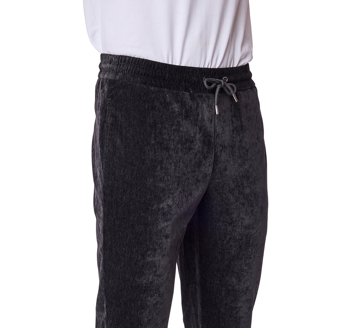 Paisley & Gray Velvet Joggers In Black