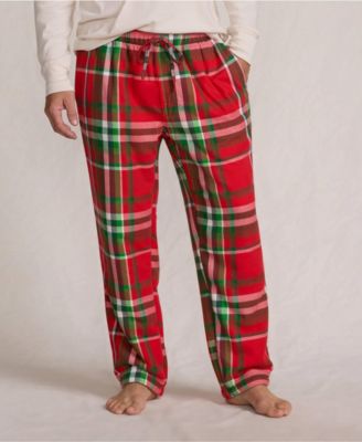 Men's High Pile Fleece Lined Flannel Pajama Pants