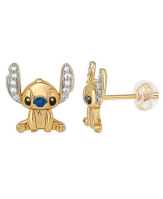 2-Pc. Cubic Zirconia Stitch Necklace and Earrings Set in 18k Yellow Gold Over Sterling Silver