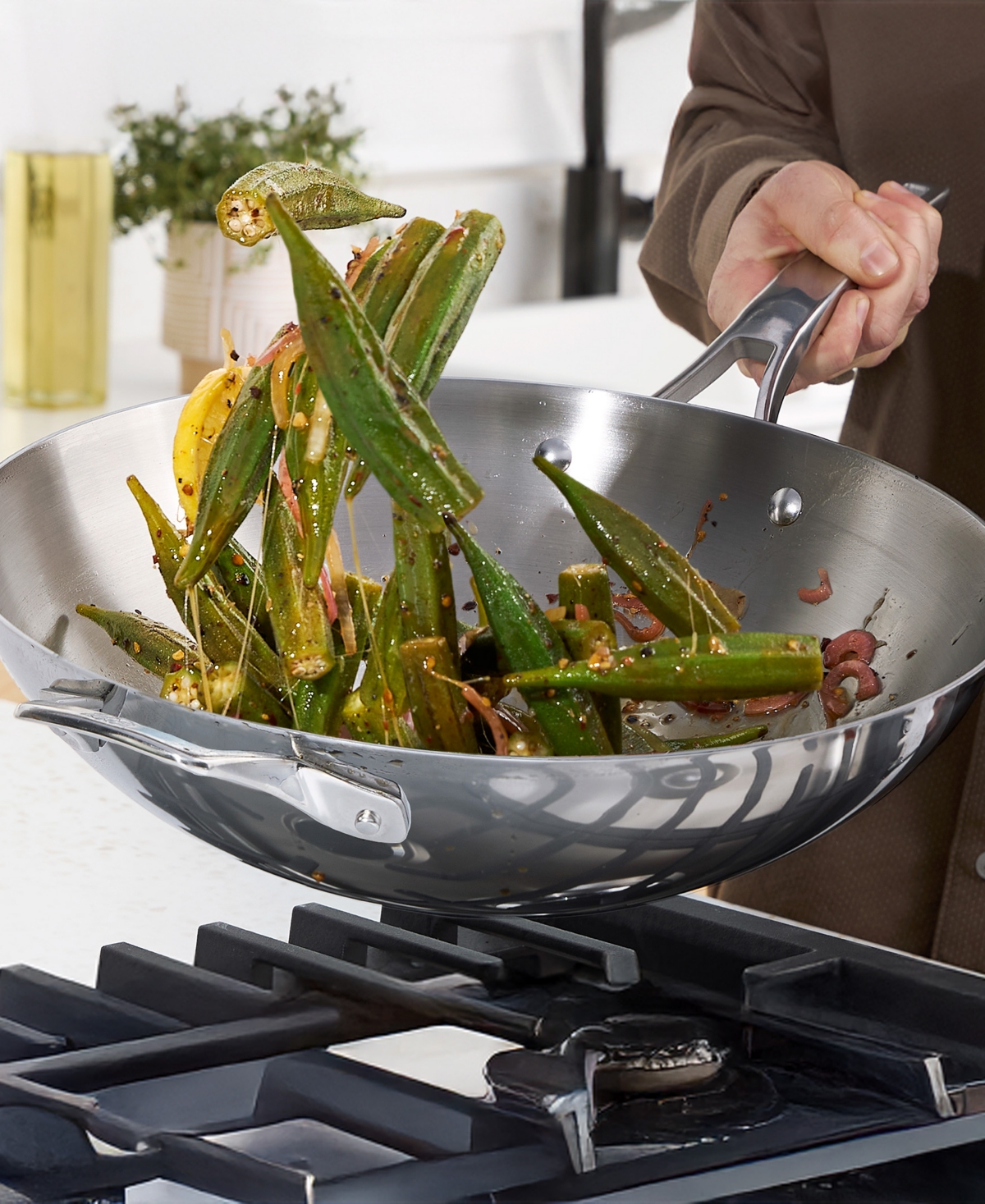 Calphalon Premier Stainless Steel 13" Wok