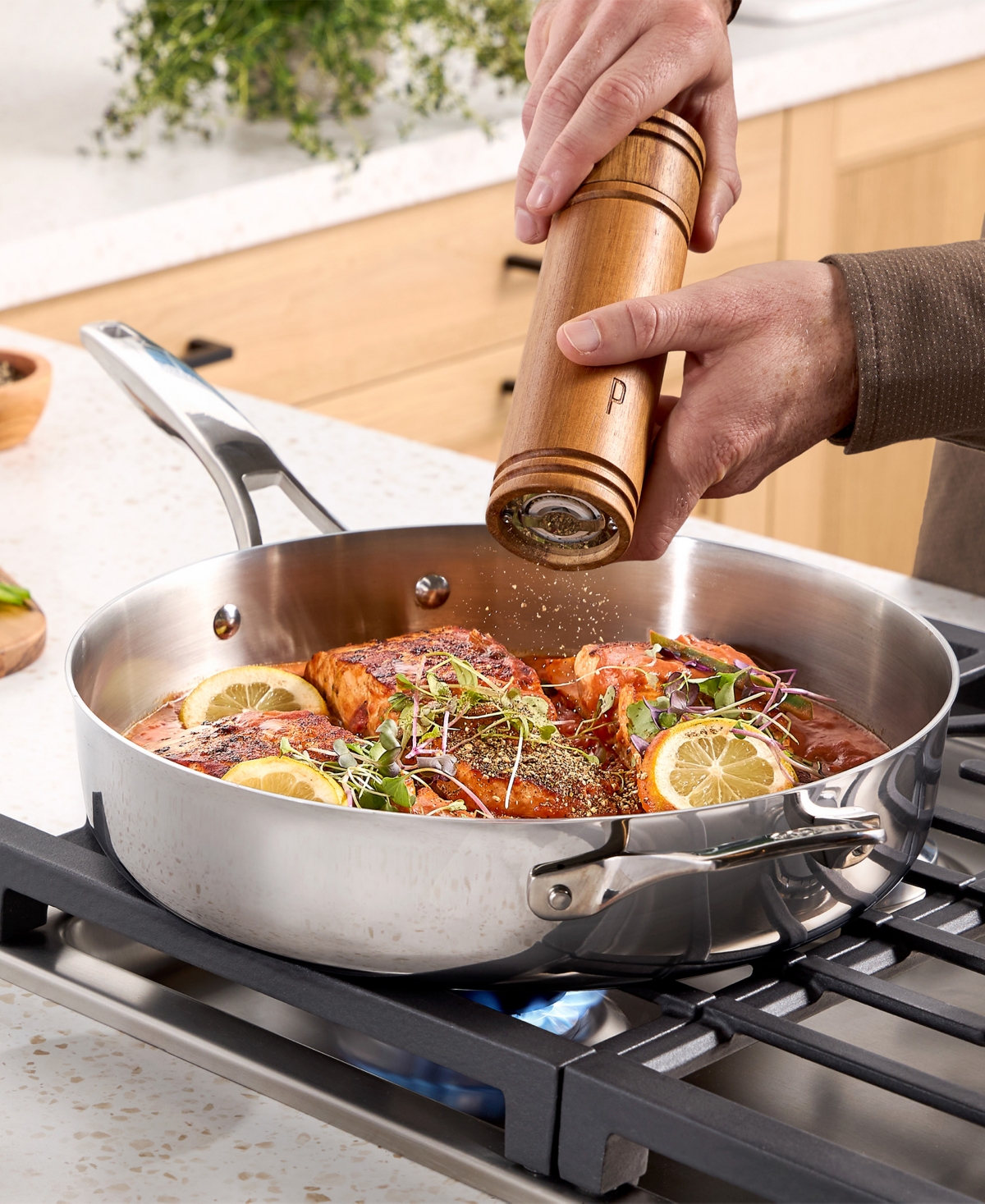 Calphalon Premier Stainless Steel -Piece Cookware Set