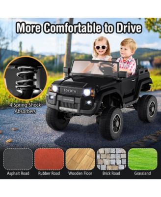 Outdoor & Ride On Toys 24V 2 Seater Ride on Car for Kids Licensed Toyota LC250 Ride on Truck with Remote