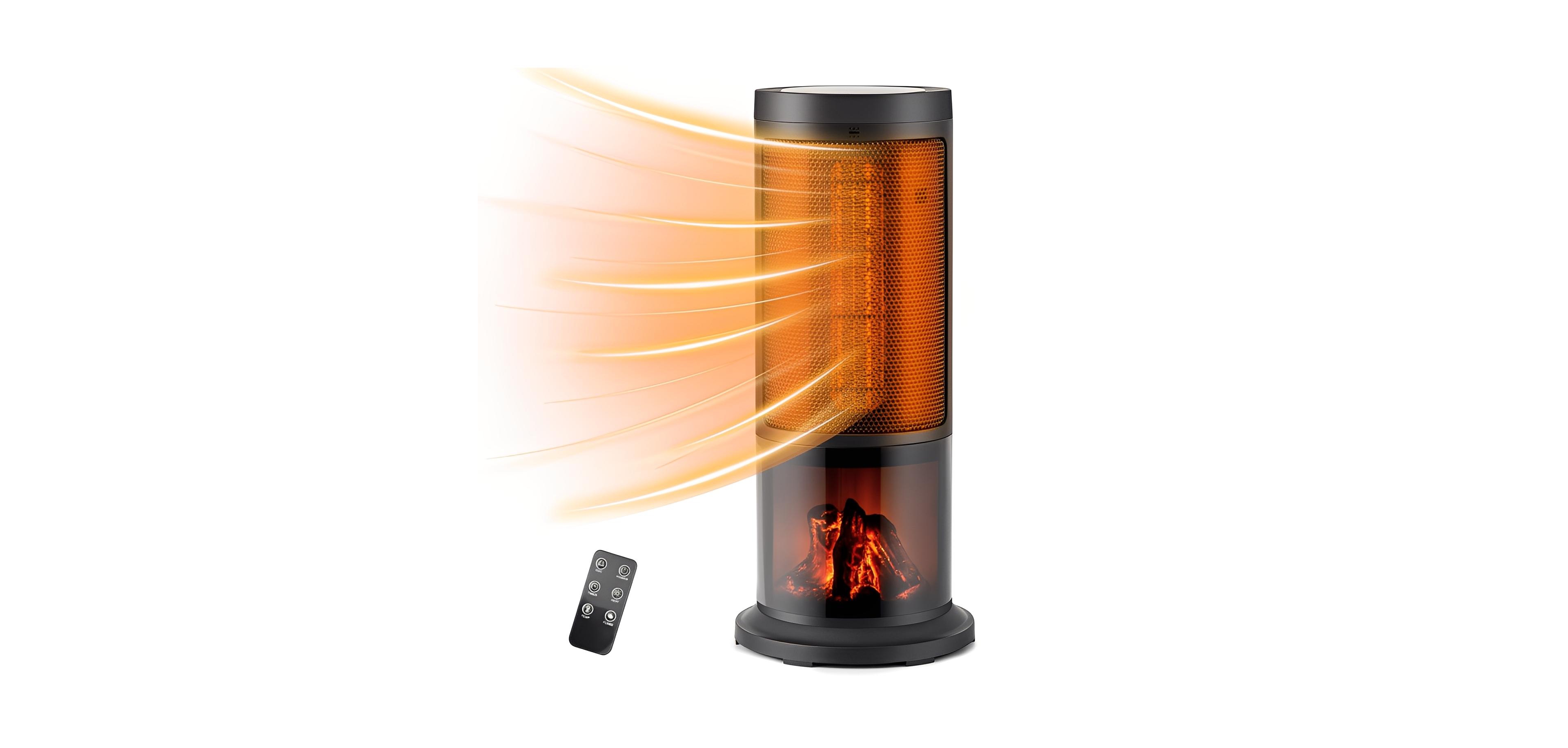Sugift 17 Inch 1500W Portable Tower Space Heater with Oscillation