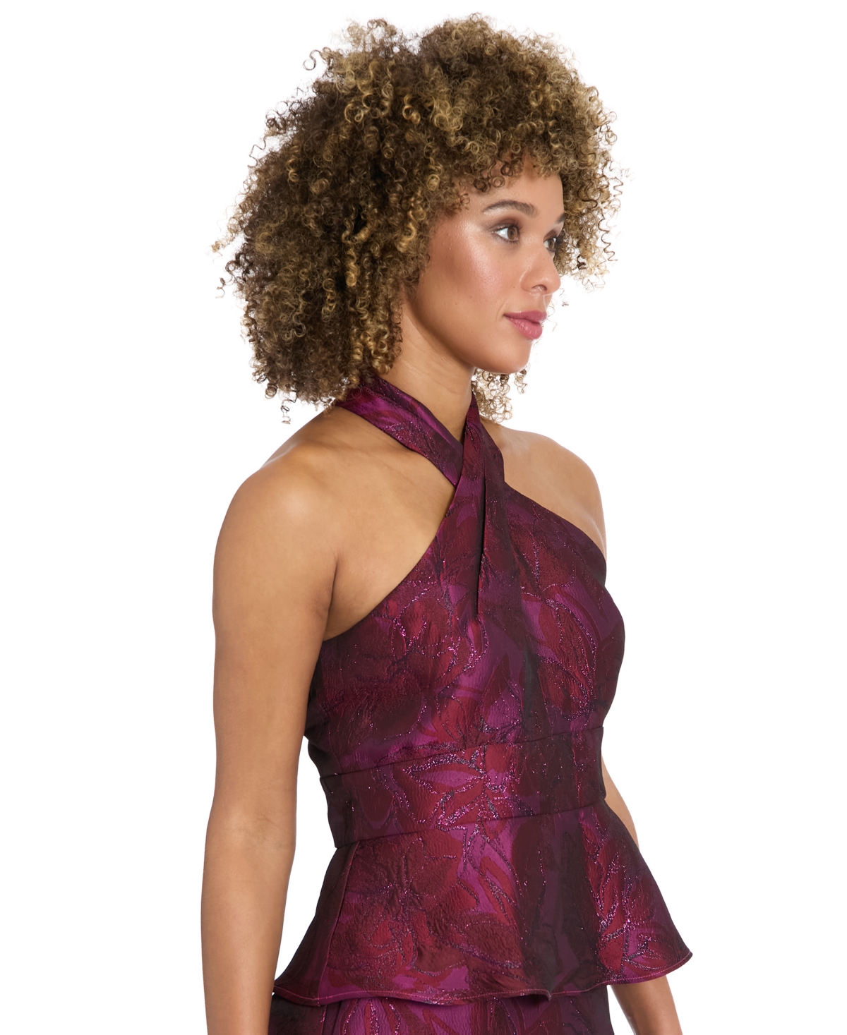 Muse Women's Halter Neck Top In Red