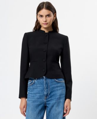French Connection - Women's Round Neck Button Down Jacket