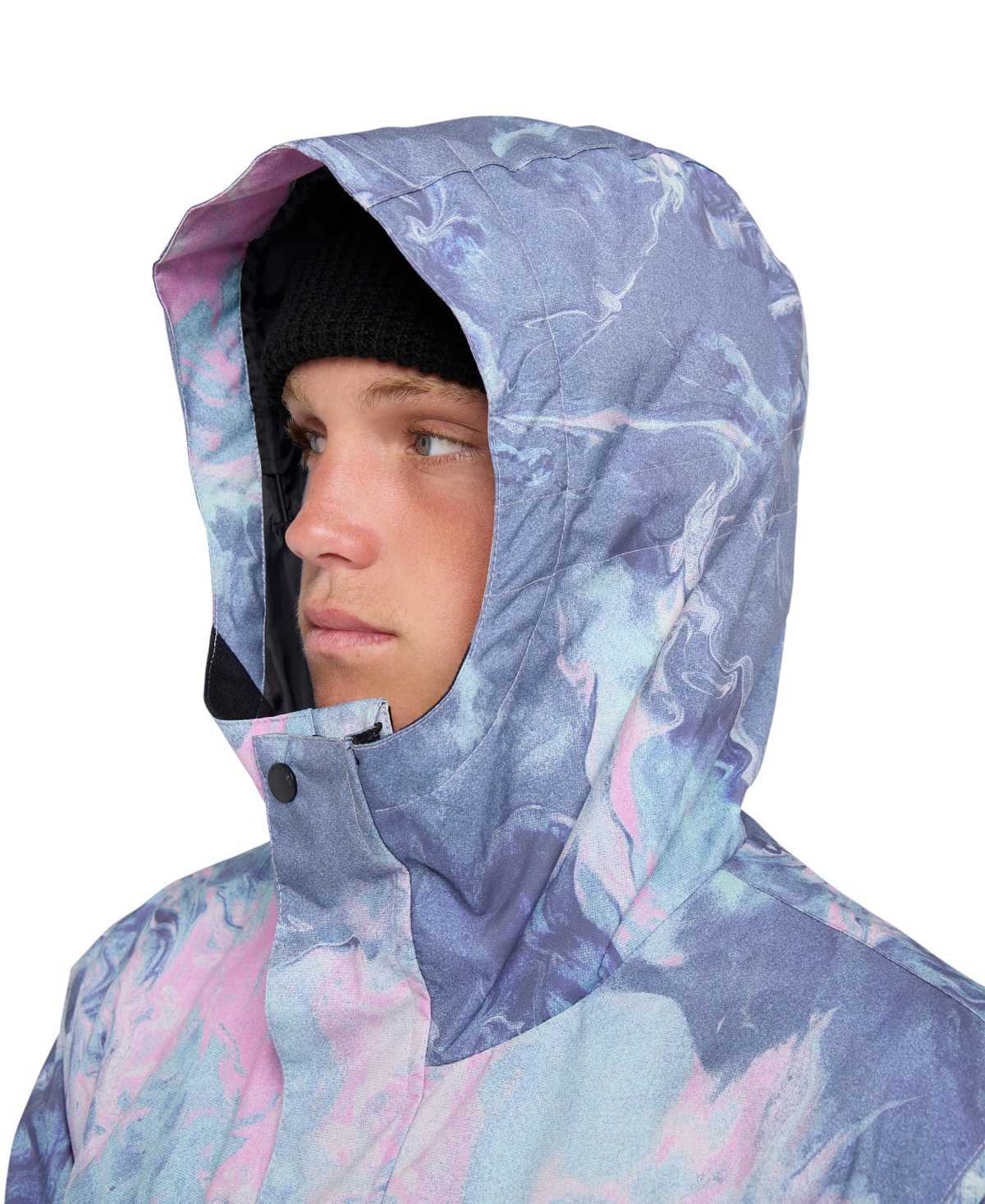 Quiksilver Men's Mission Printed Long-sleeve Jacket In Blue