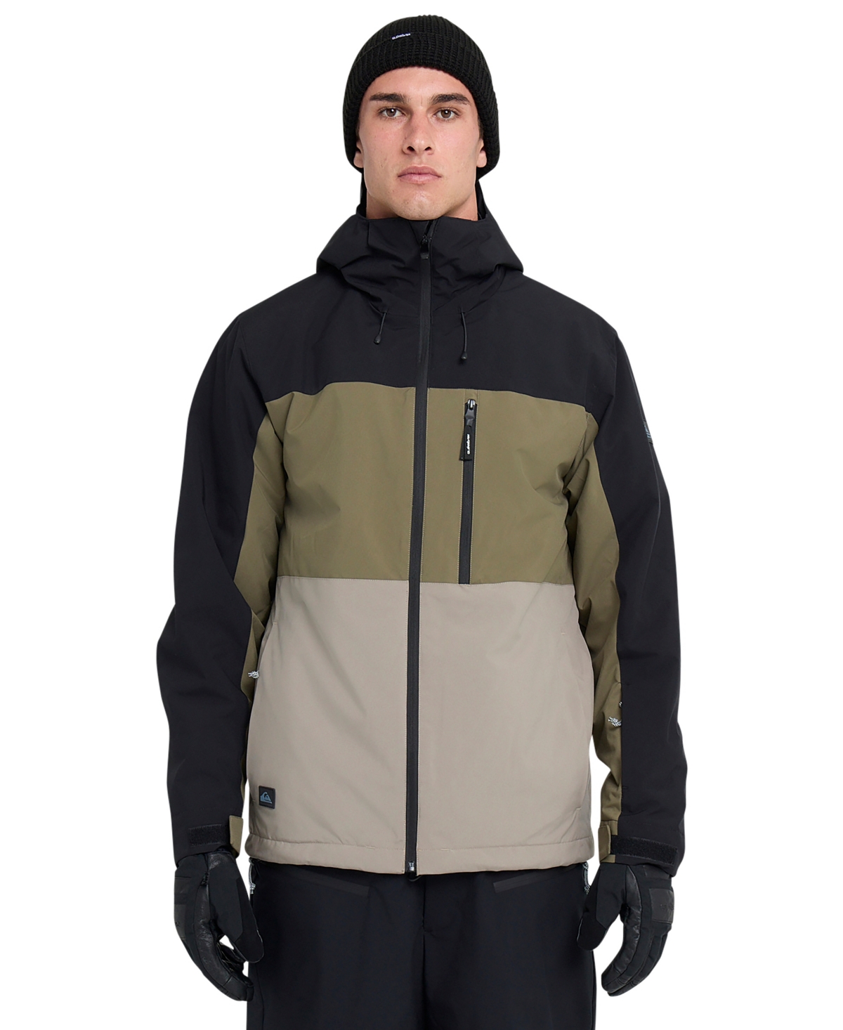 Quiksilver Sycamore Waterproof Snow Jacket In Black