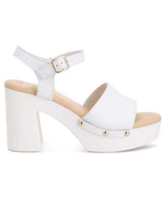 Women's Sawor Leather High Block Sandals