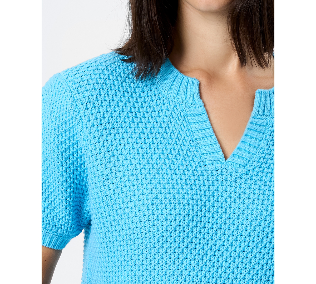 Fcuk Women's Remy Collared V-Neck Top