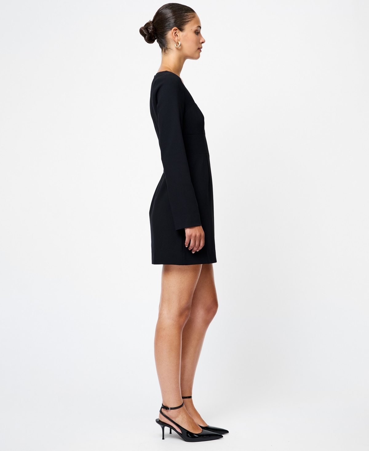 French Connection Women's Whisper Sweetheart Neck Mini Dress