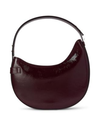 Large Crinkle Patent Leather Tasha Shoulder Bag
