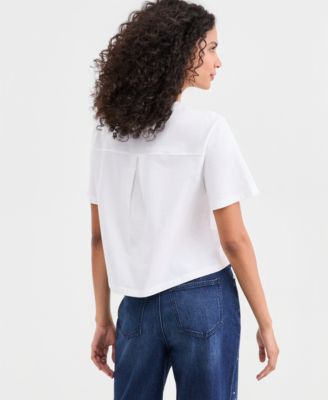 Women's Knit Short-Sleeve Love Graphic T-Shirt, Macy's Exclusive