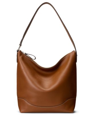 Large Smooth Leather Tasha Bucket Bag