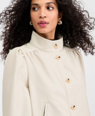 Women's Woven Solid Cropped Jacket, Macy's Exclusive