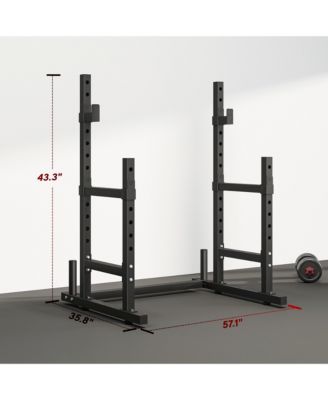 Adjustable Squat Rack, 660lbs Heavy Duty Barbell Rack,