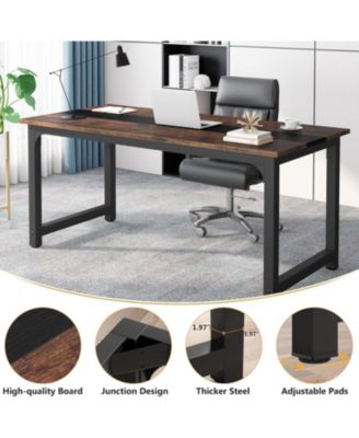 Large Executive Desk with Thicken Frame,70.8”Office Computer Desk,Modern Simple Workstation Business Furniture