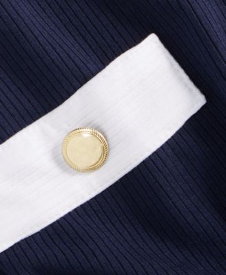 Women's Knit Solid Colored-Trim Button-Up Tank Top, Macy's Exclusive