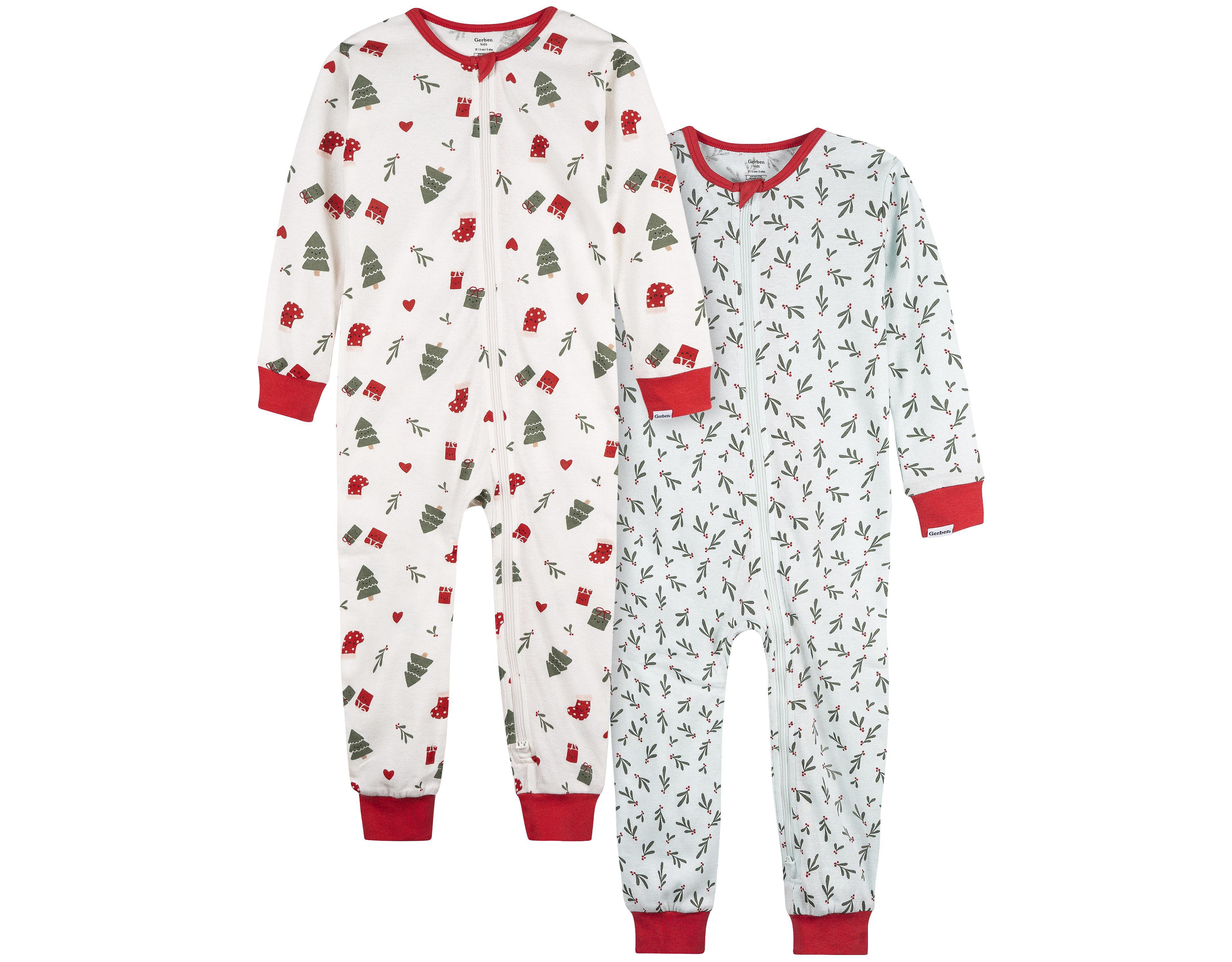 Gerber Toddler Boys 2-Pack Snug Fitting Footless Pajamas
