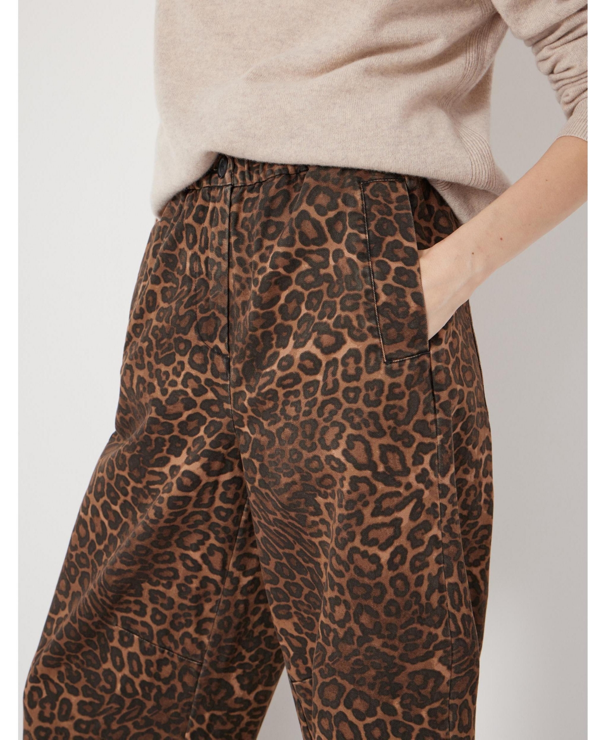 Hush Women's Jack Barrel Leg Pull On Cotton Pants