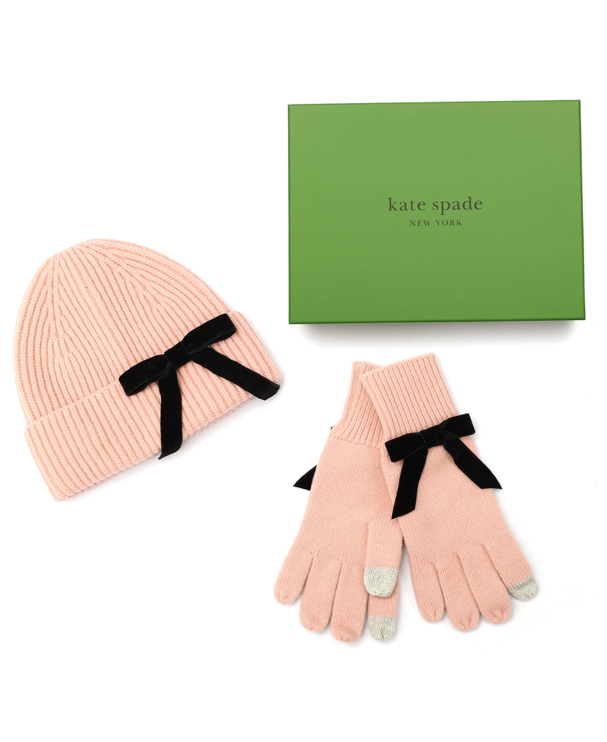 Kate Spade Hat And Gloves Set In Pink