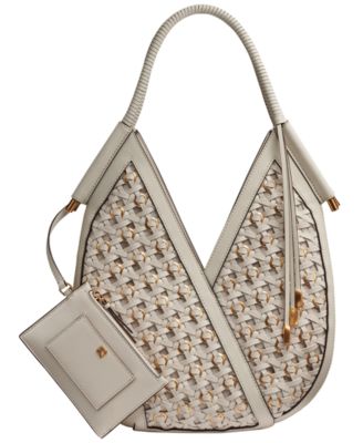 Baldwin Woven Grommet Shoulder Bag