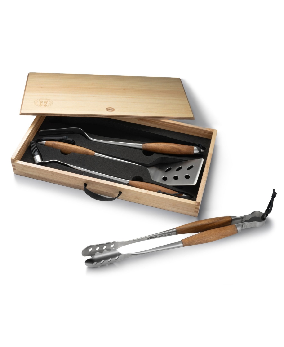 Schmidt Brothers Bonded Teak 4-pc. Grill Set In Brown