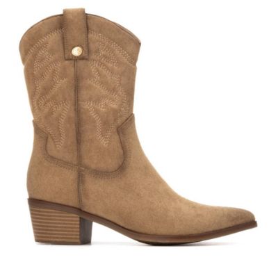 Women's Suede Italian Western Booties