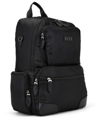 Voyage 17.5" Twill and Faux Leather Backpack