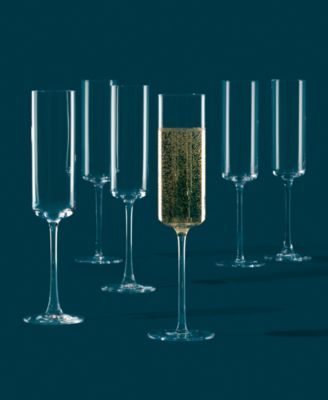 Tuscany Classics Straight Flutes, Set Of 6