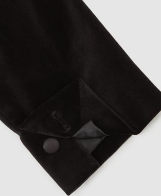 Men's Velvet Single-Breasted Tailored Fit Blazer