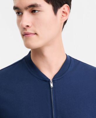 Men's Short-Sleeve Mercerized Cotton Baseball Polo Shirt, Macy's Exclusive